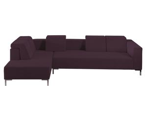 divano angolare Linares viola lato destro - 290x81x100 cm