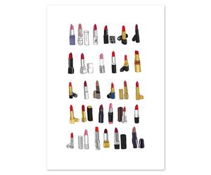 poster su carta satinata 30 lipstick - 50x70 cm