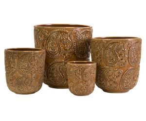Set di 4 vasi cinesi in ceramica - Paisley