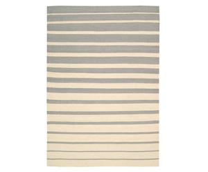 Tappeto 100% lana Gradated Stripe panna/grigio - 160x223 cm