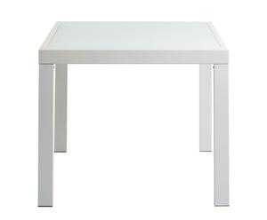 Tavolo allungabile in alluminio White - 75x90x90 cm