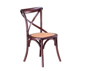 sedia rustica in legno Cherry marrone - 87x50x57 cm