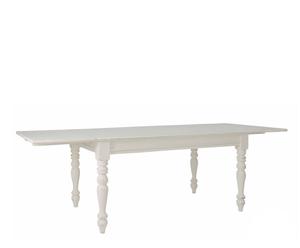 tavolo estendibile in mango bianco colette - 240x76x90 cm