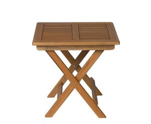 tavolino ausiliare da giardino pieghevole in balau nimphee - 50x45x50 cm