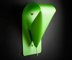 Lampada da parete in polipropilene Fleepy verde - 24.5x37x9.5 cm