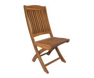 sedia pieghevole in teak verniciato Karimun - 43x95x60 cm