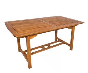 tavolo allungabile in teak verniciato jasmine - 150/210x74x90 cm