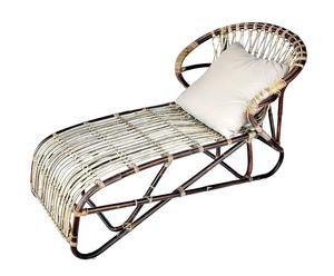 Chaise longue in rattan Madras - 147x81x74 cm
