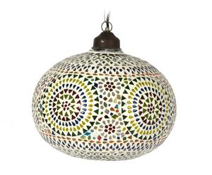Lampadario in metallo e vetro Damasco - 20x43x20 cm
