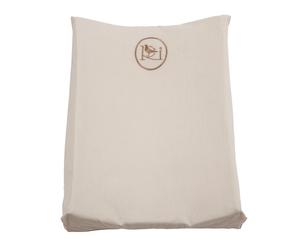 Cuscino per fasciatoio in cotone Mat bianco e beige - 65x13x50 cm