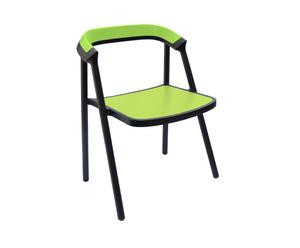 Sedia in legno massiccio verde Carbon Coen - 61x55x76 cm