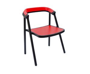 Sedia in legno massiccio rosso Carbon Coen - 61x55x76 cm