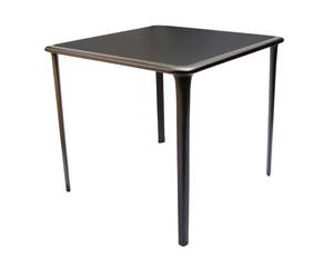 Tavolino da centro in legno massiccio nero Trestle - 85x85x75 cm