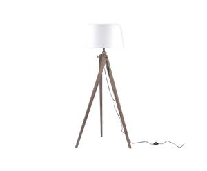 Lampada da terra in metallo e legno LEO - 70x121x61 cm