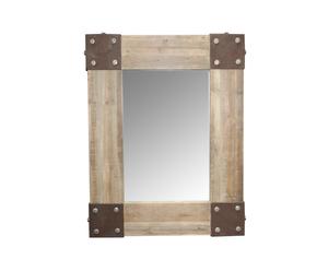 Specchio con cornice in legno - 90X69X5 cm