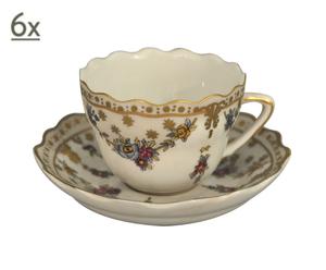 tazza con piattino in porcellana da collezione Epoque
