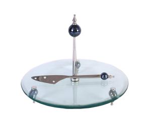 Alzata in vetro e metallo Globe - 35x15 cm