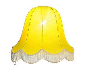 paralume per lampada a sospensione in poliestere giallo - d 10/h 51 cm