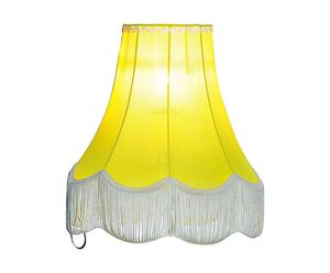 paralume per lampada da tavolo in poliestere giallo - d 12/h 27 cm