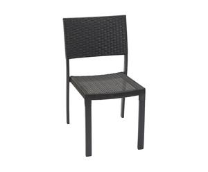 sedia da giardino in alluminio e textilene maelle - 42x49x83 cm