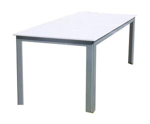 tavolo da giardino in alluminio e textilene ariel - 170x85x74 cm