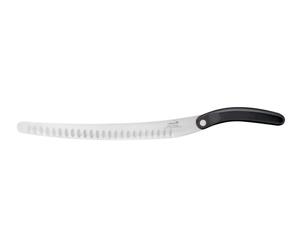 coltello per prosciutto in legno e acciaio premium alveole - 40 cm