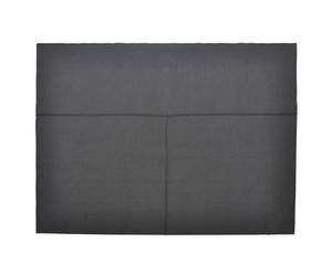Testata letto in metallo con rivestimento in cotone Tokio antracite - 120x170 cm