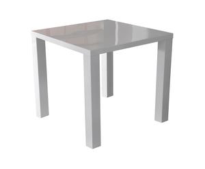 Tavolo in legno mdf laccato Toronto bianco - 80x80x76 cm