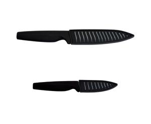 set di 2 coltelli in ceramica nera (sbucciatore+cucina)