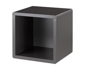 mensola cubo in legno shelf grigio scuro - 36x32x41 cm