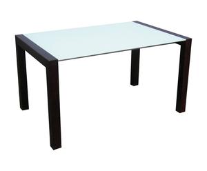 tavolo estensibile in rovere e vetro valery - 200x90x75 cm