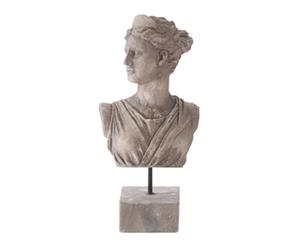 Statua di busto di donna in cemento Femme - H 44 cm