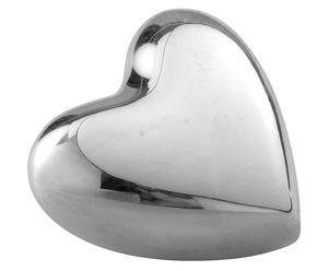 Fermacarte in metallo Heart - h 12 cm