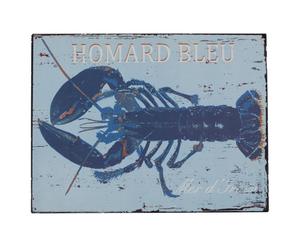 Quadretto decorativo in metallo Lobster - 35x26 cm
