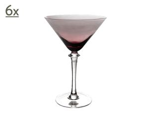 Set di 6 bicchieri da martini in vetro - H 18 cm