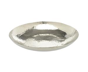 Coppa centrotavola in alluminio argento - D 46 cm