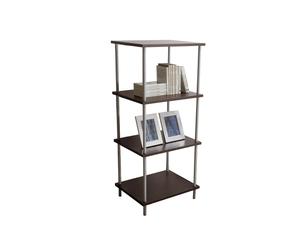 libreria componibile in alluminio a 4 piani Book - 55X128X45 cm