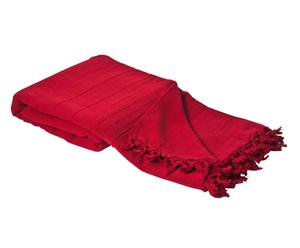 copriletto in cotone rosso Jasmine - 260X260 cm