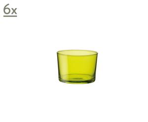 Set di 6 bicchieri da acqua BODEGA MINI verde - 21,5 cl