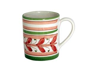 Mug in ceramica siciliana rosa/verde