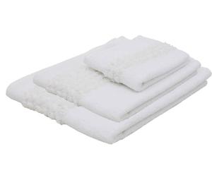 set asciugamani roseline bianco (viso+ospite+doccia)