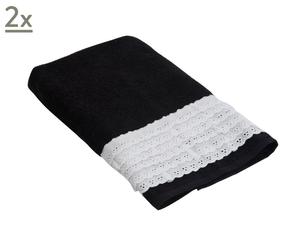 set asciugamani sangallo - nero