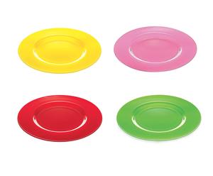 Set di 4 piatti in vetro multicolore I Radiosi  - Ã˜ 32 cm