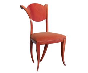 Sedia in carrubo imbottita ANGEL'S arancione - 53X39X92 cm