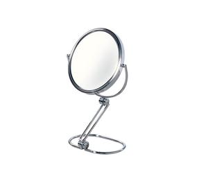 Specchio con lente d'ingrandimento e supporto in acciaio Modern