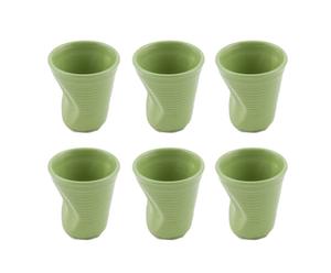 Set di 6 bicchieri accartocciati Colors - verde