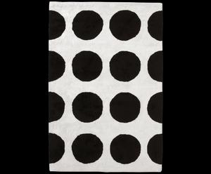 Tappeto Illusion bianco + nero - 120X180 cm