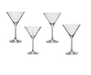 Set di 4 calici da cocktail in cristallo Cheers