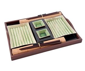 Set da sushi per 2 persone Japan Bamboo - verde