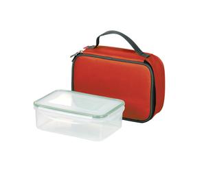 Set di 1 borsa termica rossa + 1 contenitori per alimenti BAG